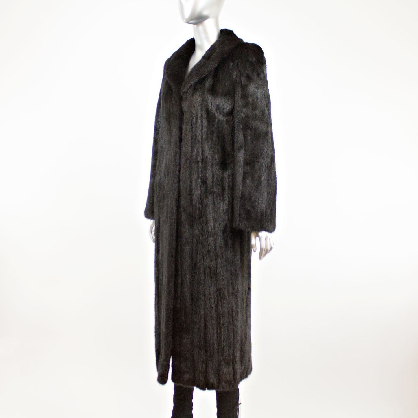 Black Mink Coat- Size M