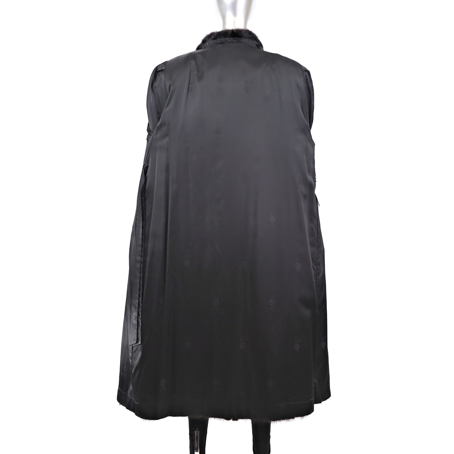 Black Mink Coat- Size M