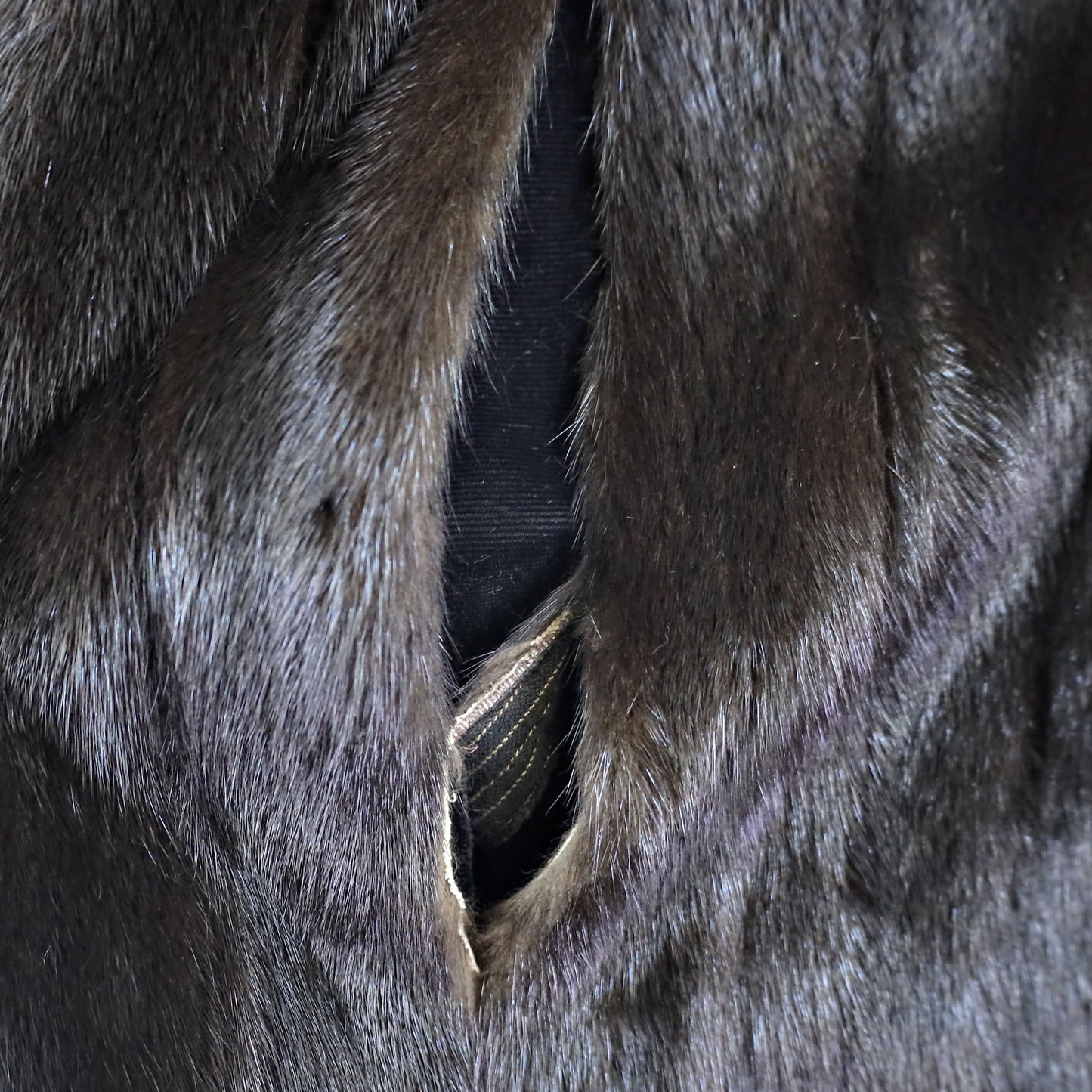 Black Mink Coat- Size S