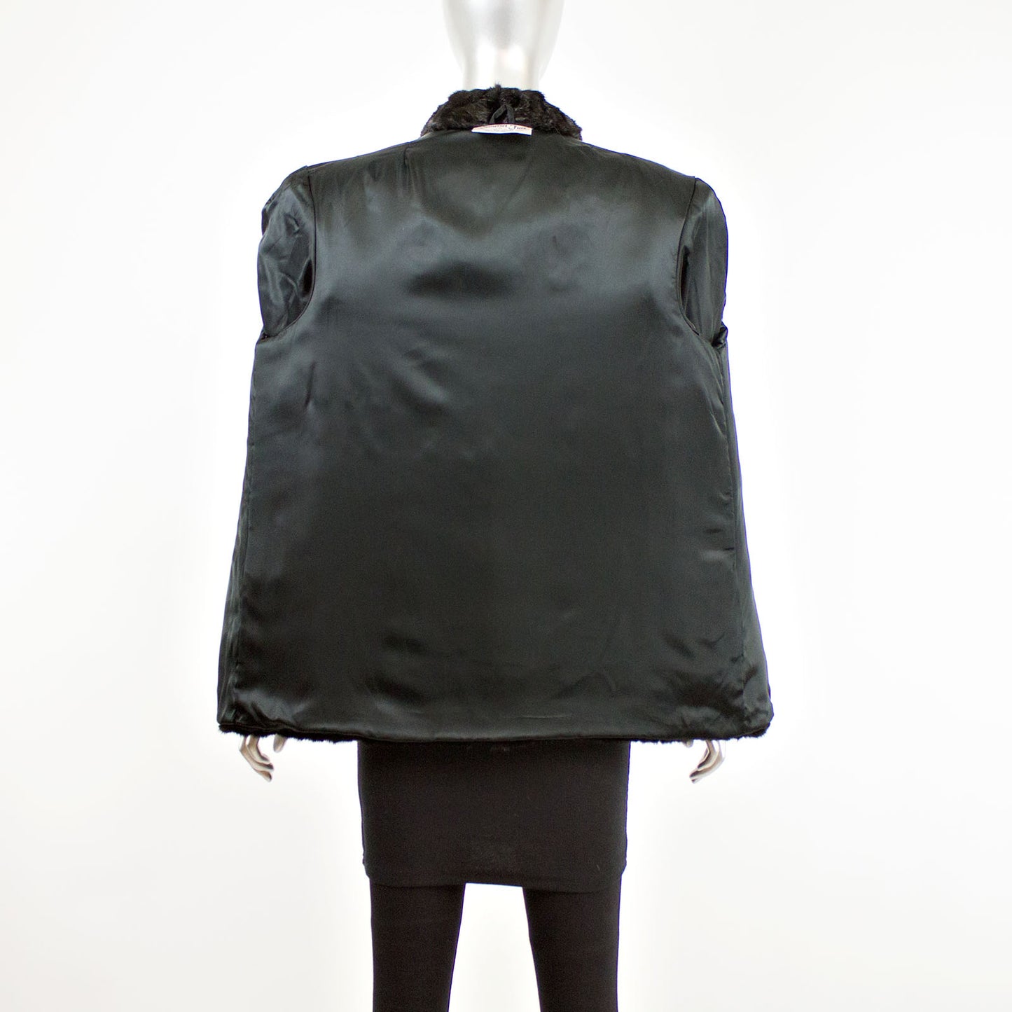 Black Section Mink Jacket- Size M