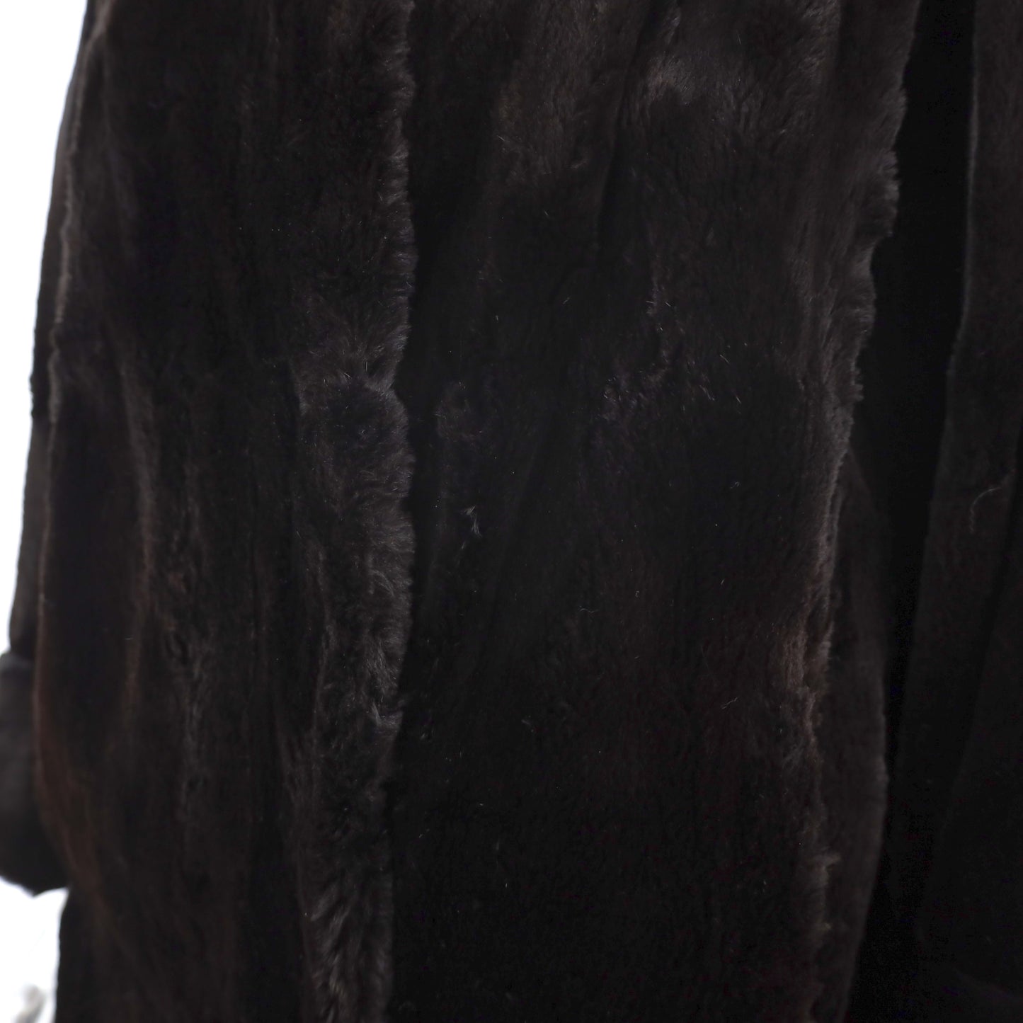 Black Sheared Mink Coat- Size XL