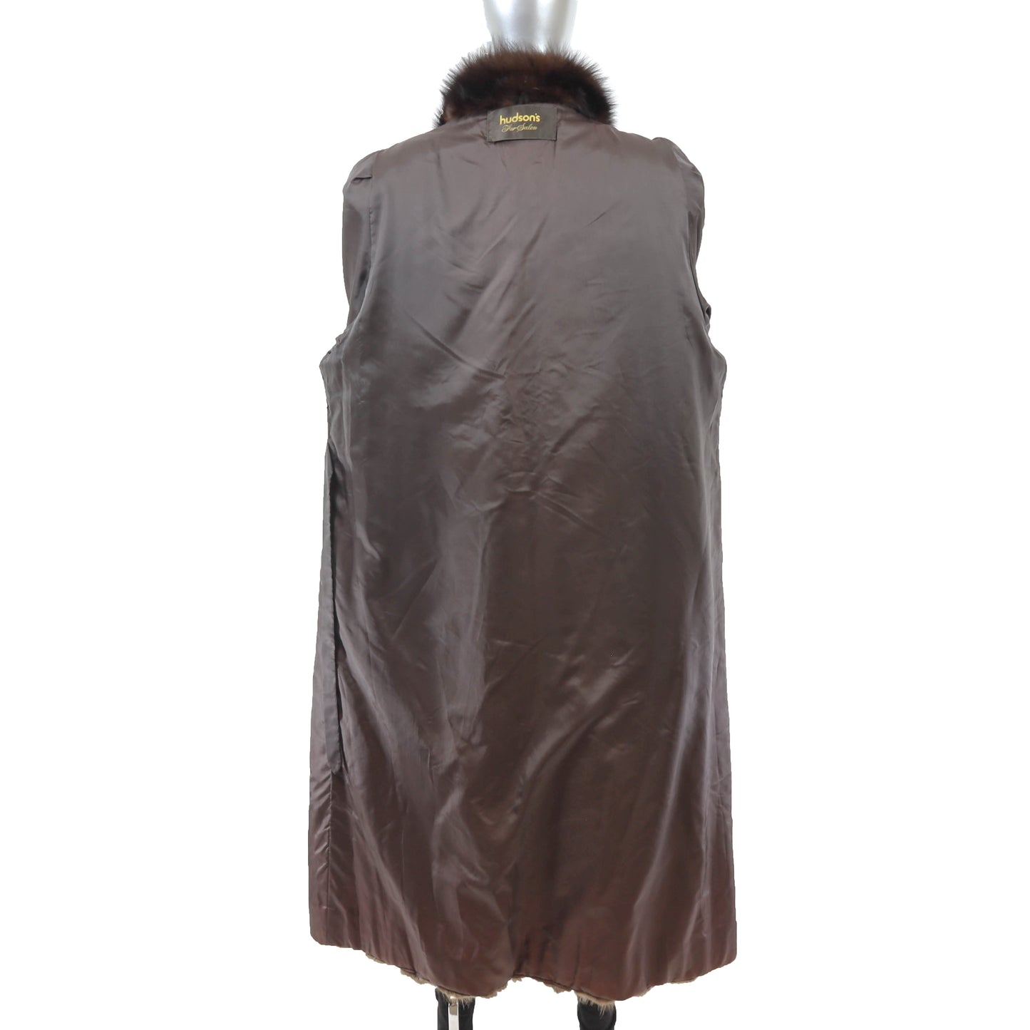 Beaver Coat with Fox Tuxedo- Size XXXL