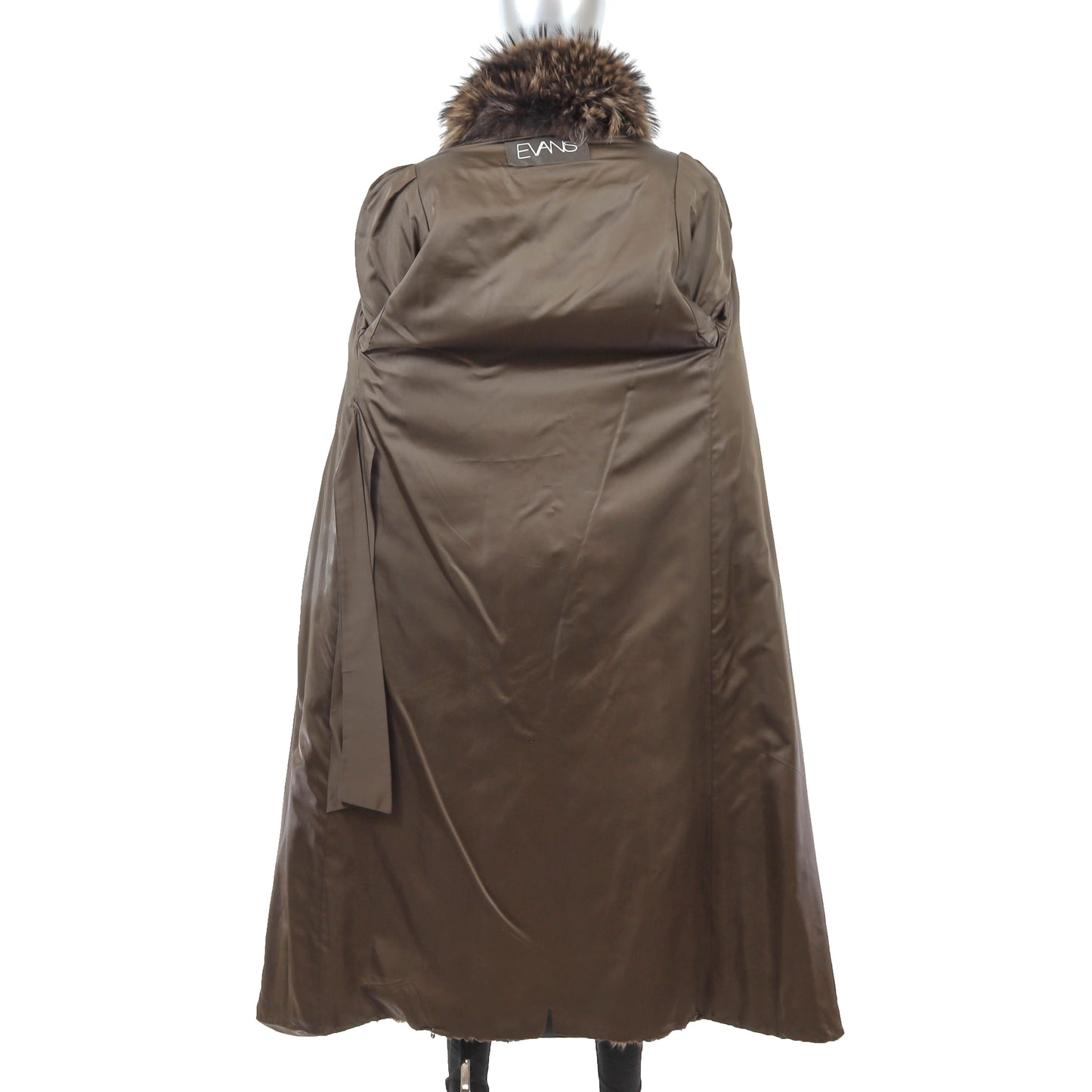 Beaver Coat with Fox Tuxedo- Size M