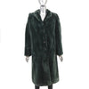 Green Sheared Beaver Coat- Size M