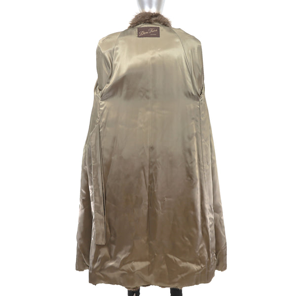 Full Length Beaver Coat- Size S