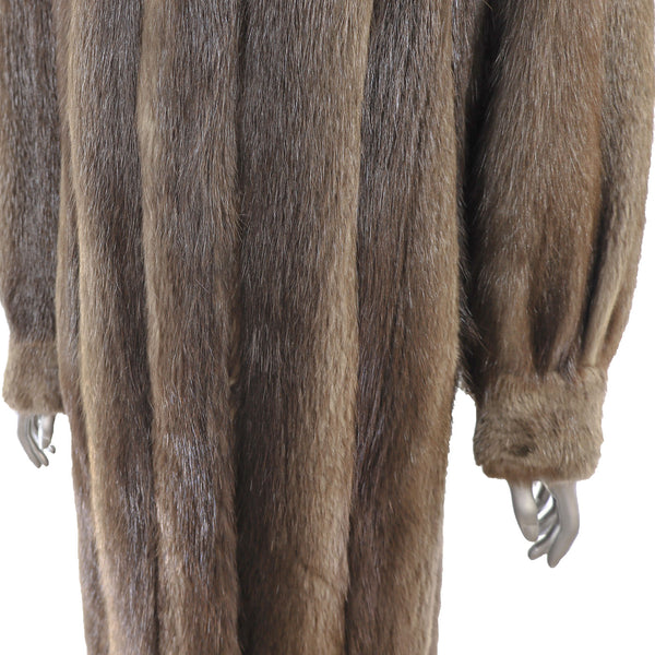 Full Length Beaver Coat- Size S