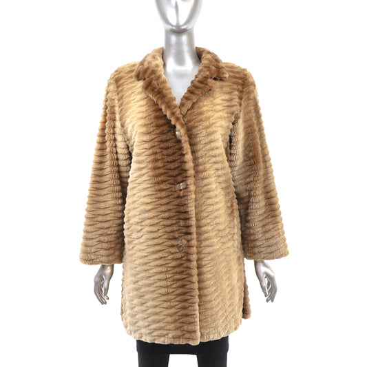 Sheared Beaver Coat- Size M