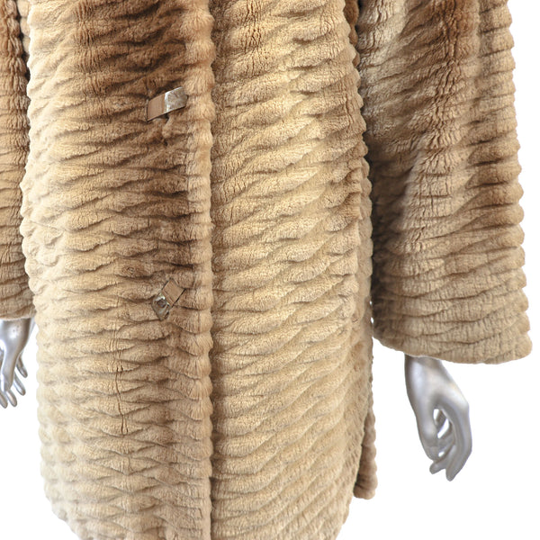 Sheared Beaver Coat- Size M