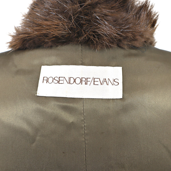 Rosendorf/ Evans Full Length Beaver Coat- Size XXL