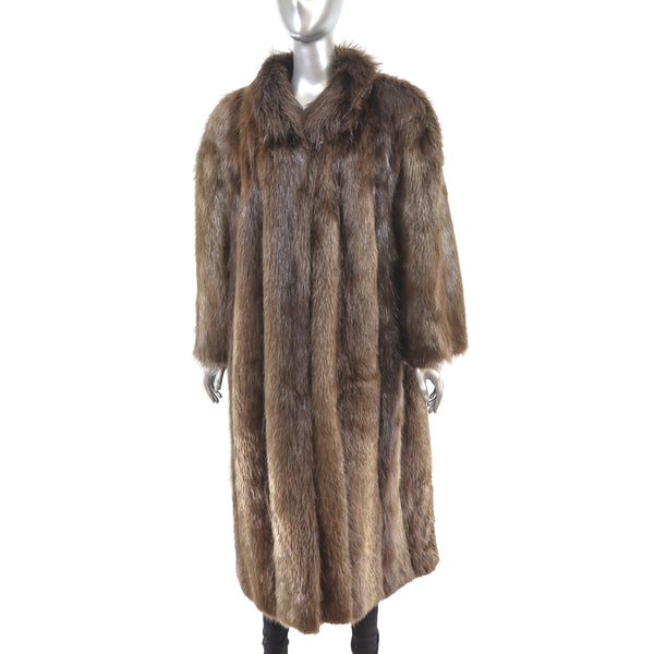 Rosendorf/ Evans Full Length Beaver Coat- Size XXL