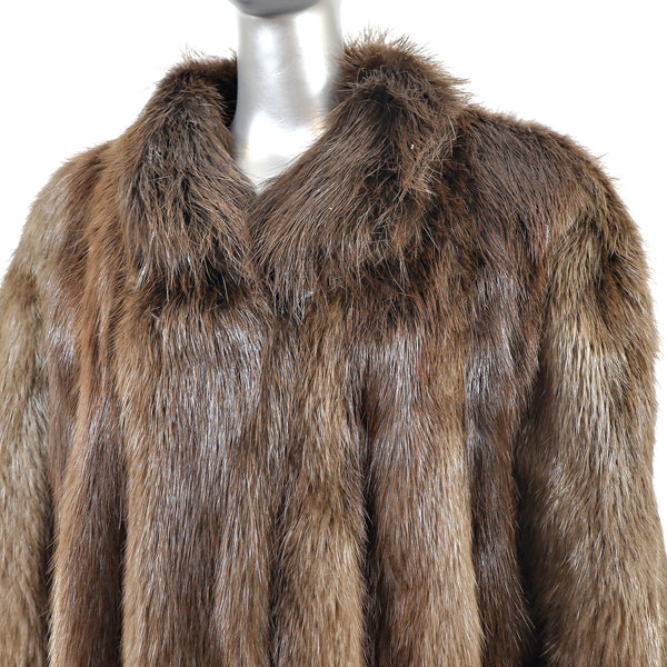 Rosendorf/ Evans Full Length Beaver Coat- Size XXL