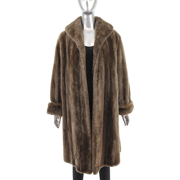 Sheared Beaver Coat- Size L