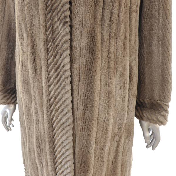 Sheared Beaver Coat- Size XL