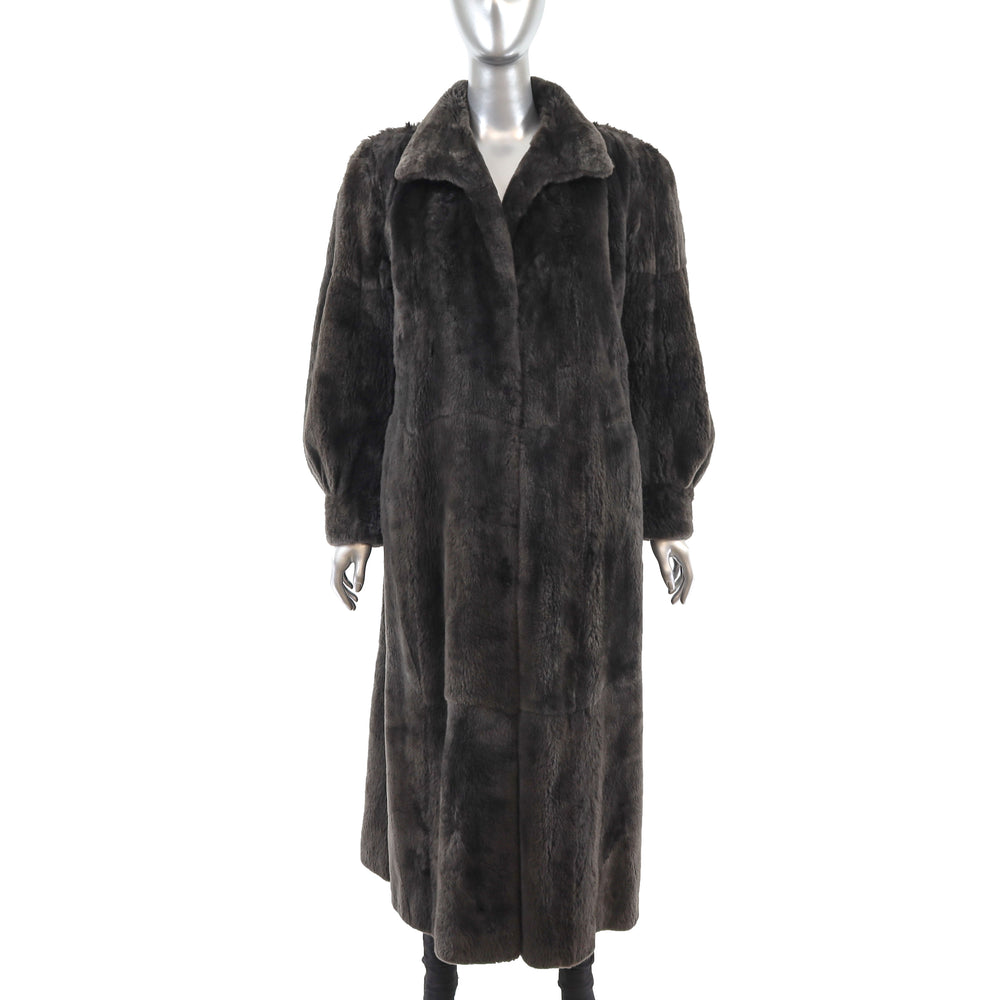 Sheared Beaver Coat Reversible to Leather- Size XXL