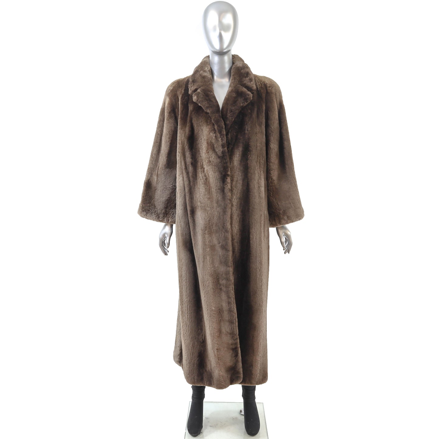 Brown Sheared Beaver Coat- Size M