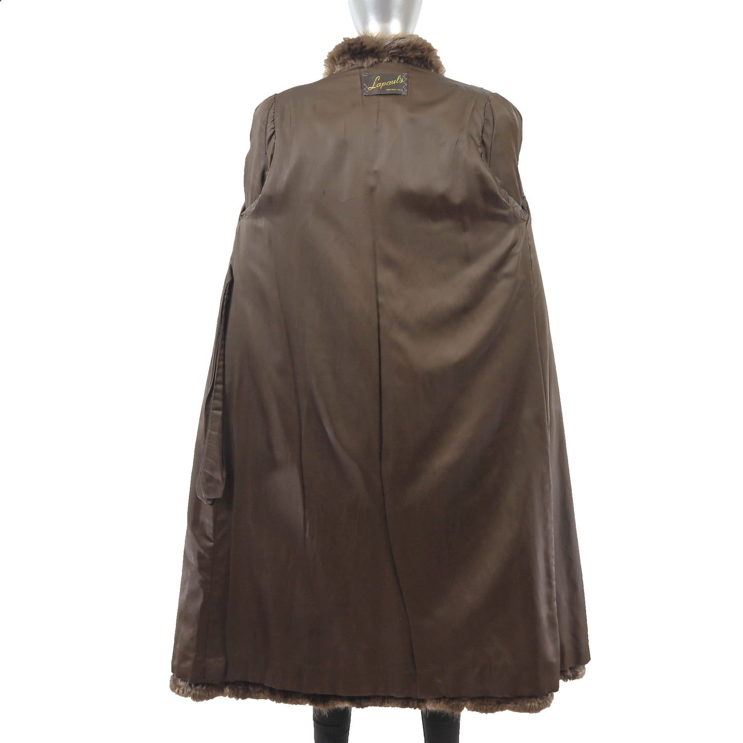 Brown Beaver Coat- Size M