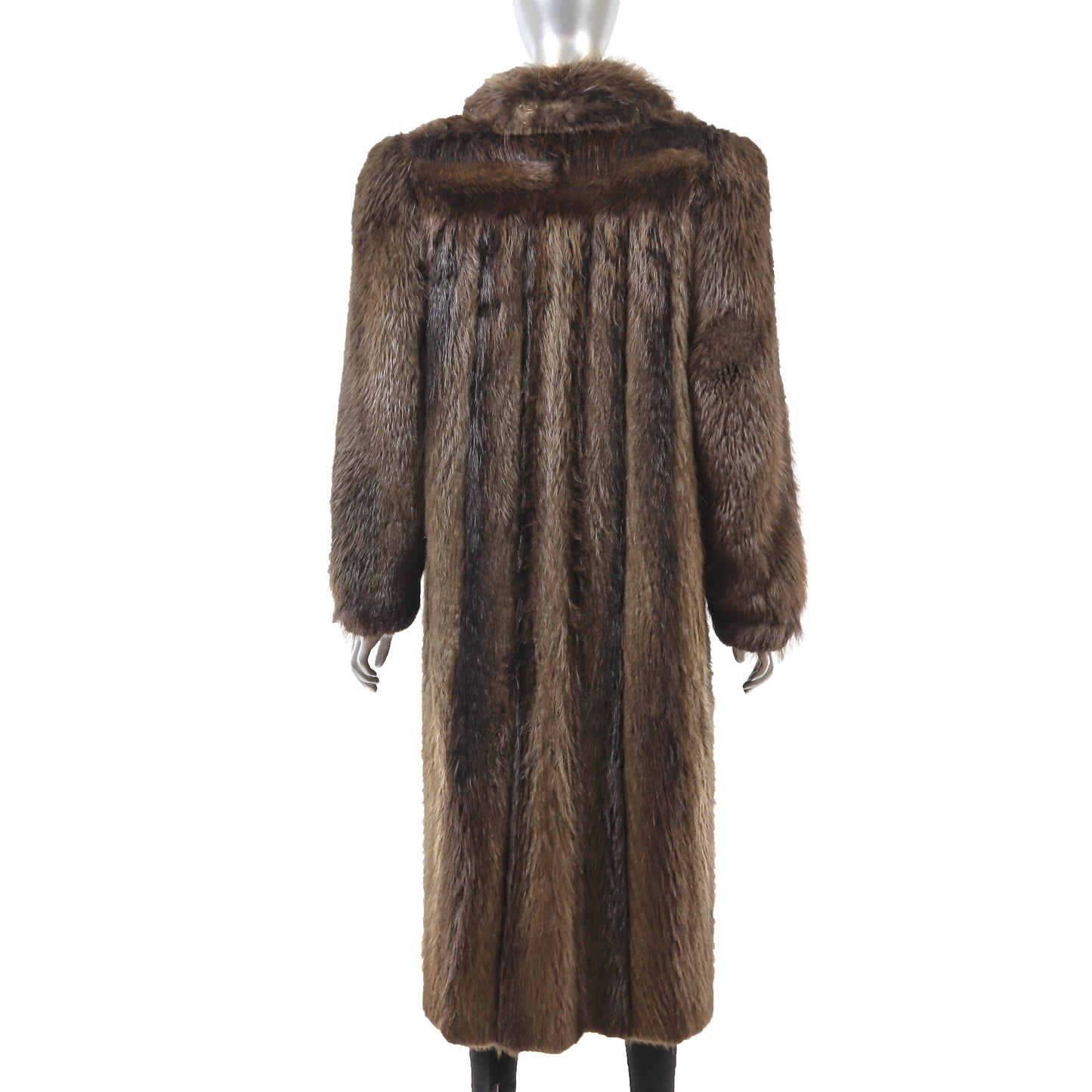 Brown Beaver Coat- Size M