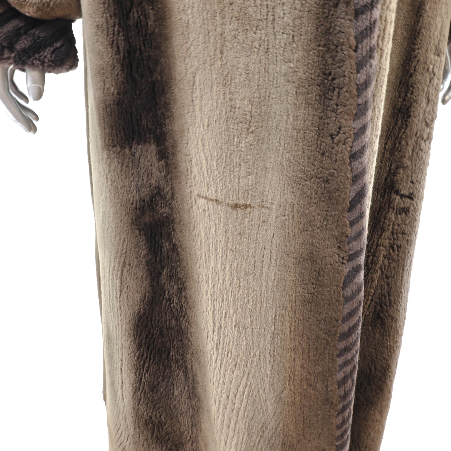Brown Sheared Beaver Coat- Size L