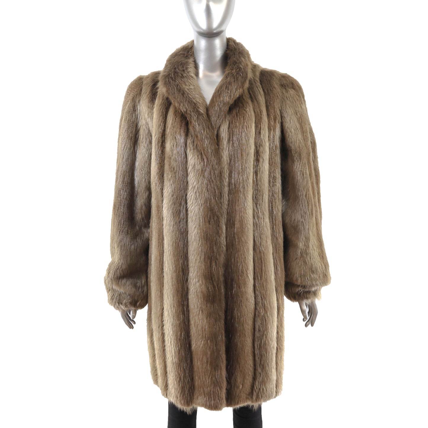 Beaver 3/4 Coat- Size L