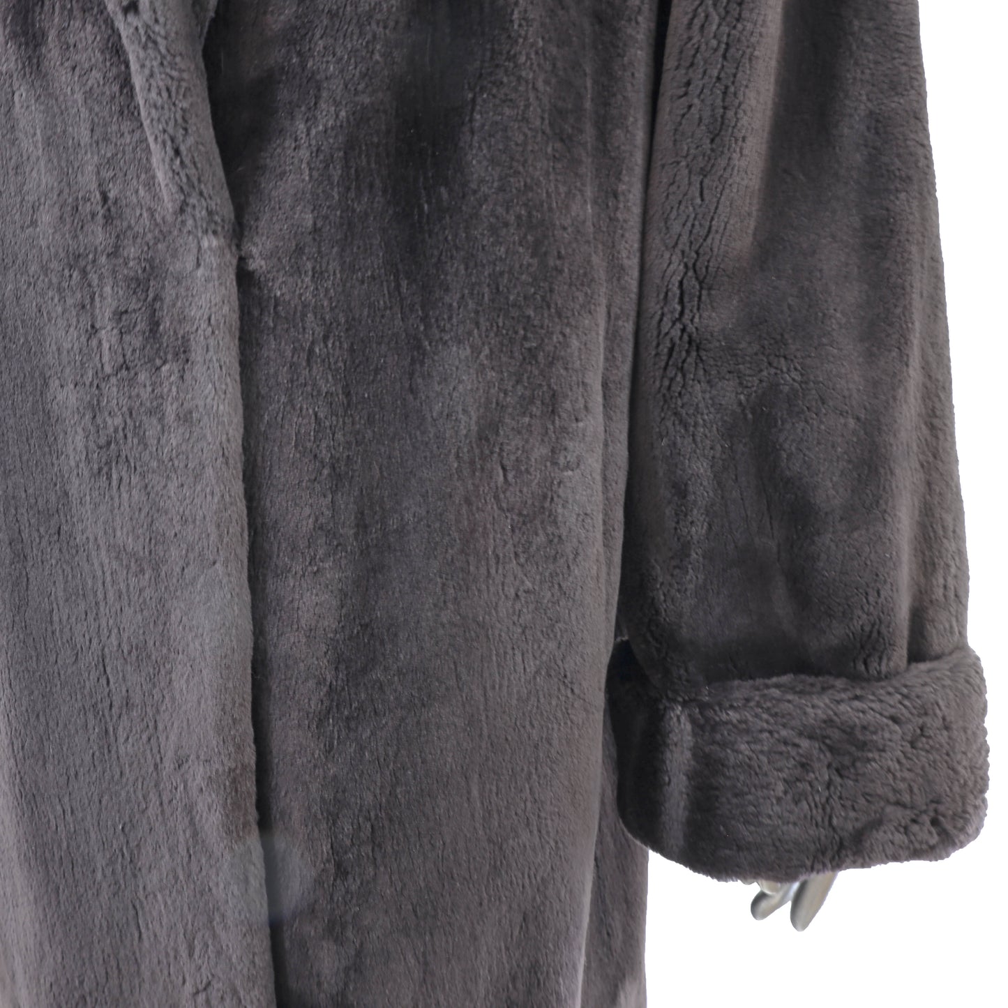 Bill Blass Dark Brown Sheared Beaver 3/4 Coat- Size XL