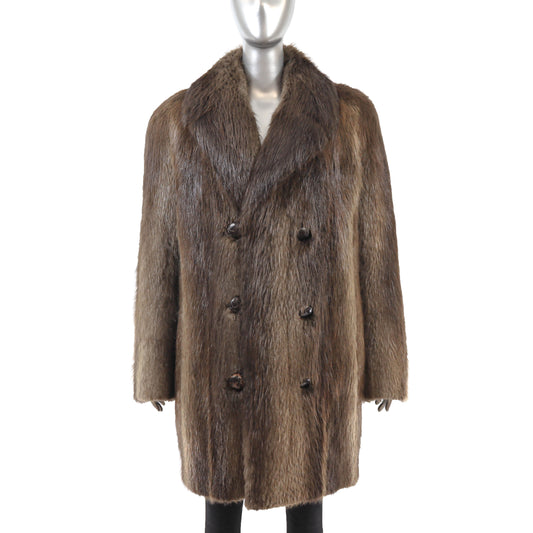 Men's Beaver 3/4 Coat- Size M-L