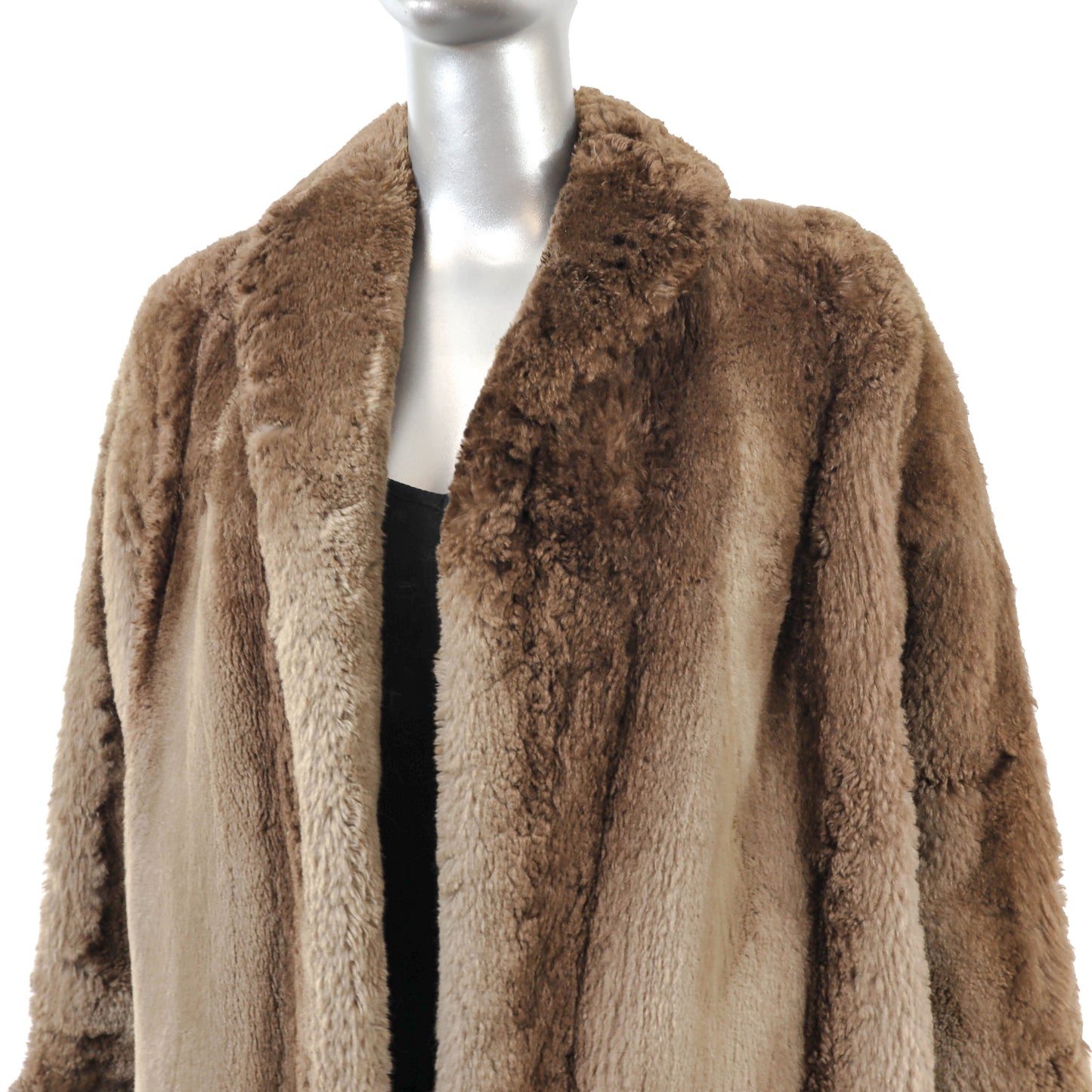 Brown Sheared Beaver Jacket- Size M