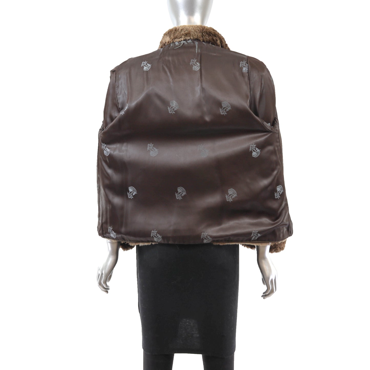 Brown Sheared Beaver Jacket- Size M