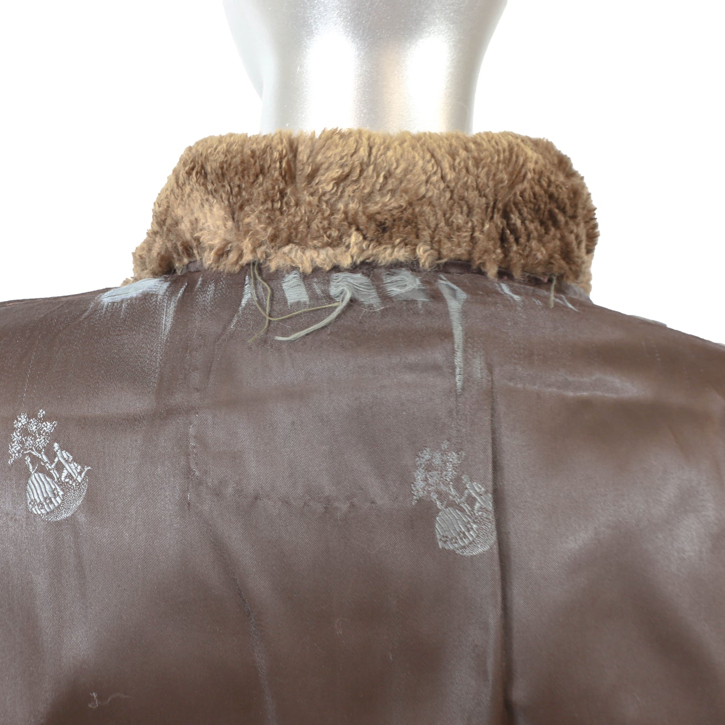 Brown Sheared Beaver Jacket- Size M