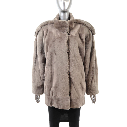 Sheared Beaver Jacket- Size M