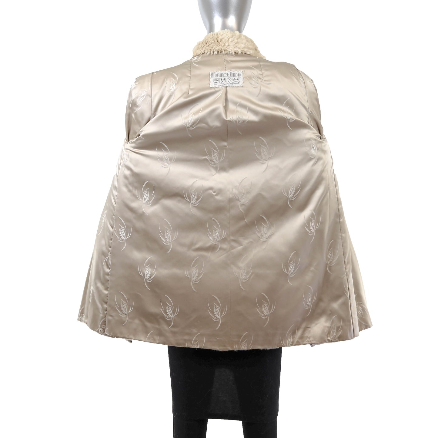 Pastel Sheared Beaver Jacket with Fox Trim- Size M