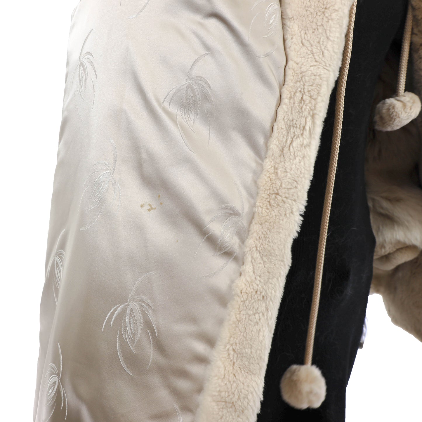 Pastel Sheared Beaver Jacket with Fox Trim- Size M