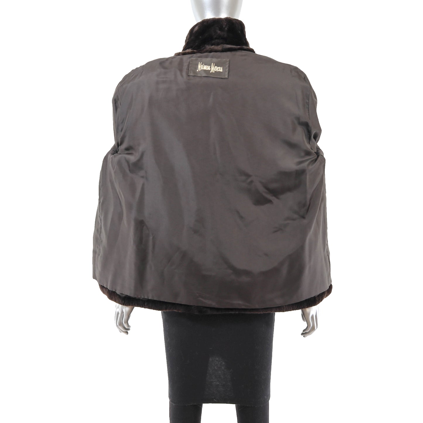 Neiman Marcus Dark Brown Sheared Beaver Jacket- Size L