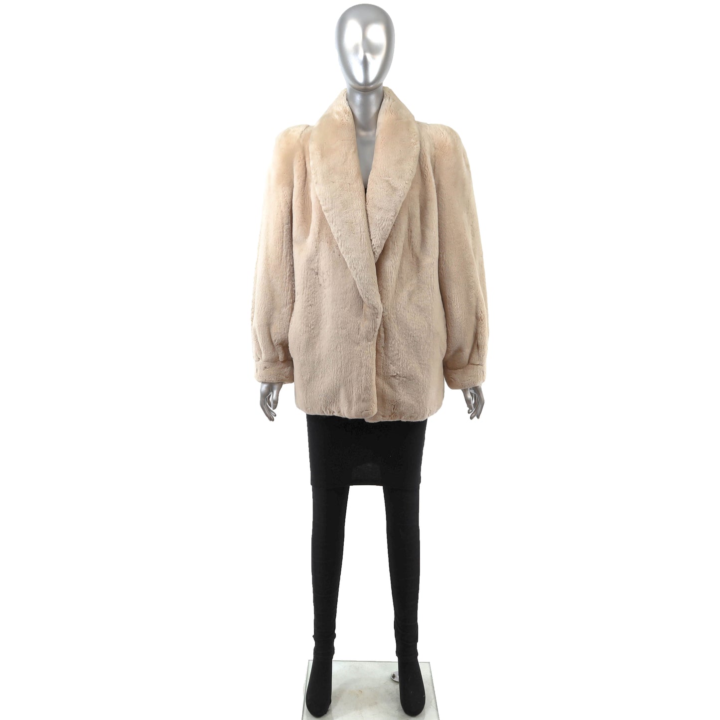 Pastel Sheared Beaver Jacket- Size M