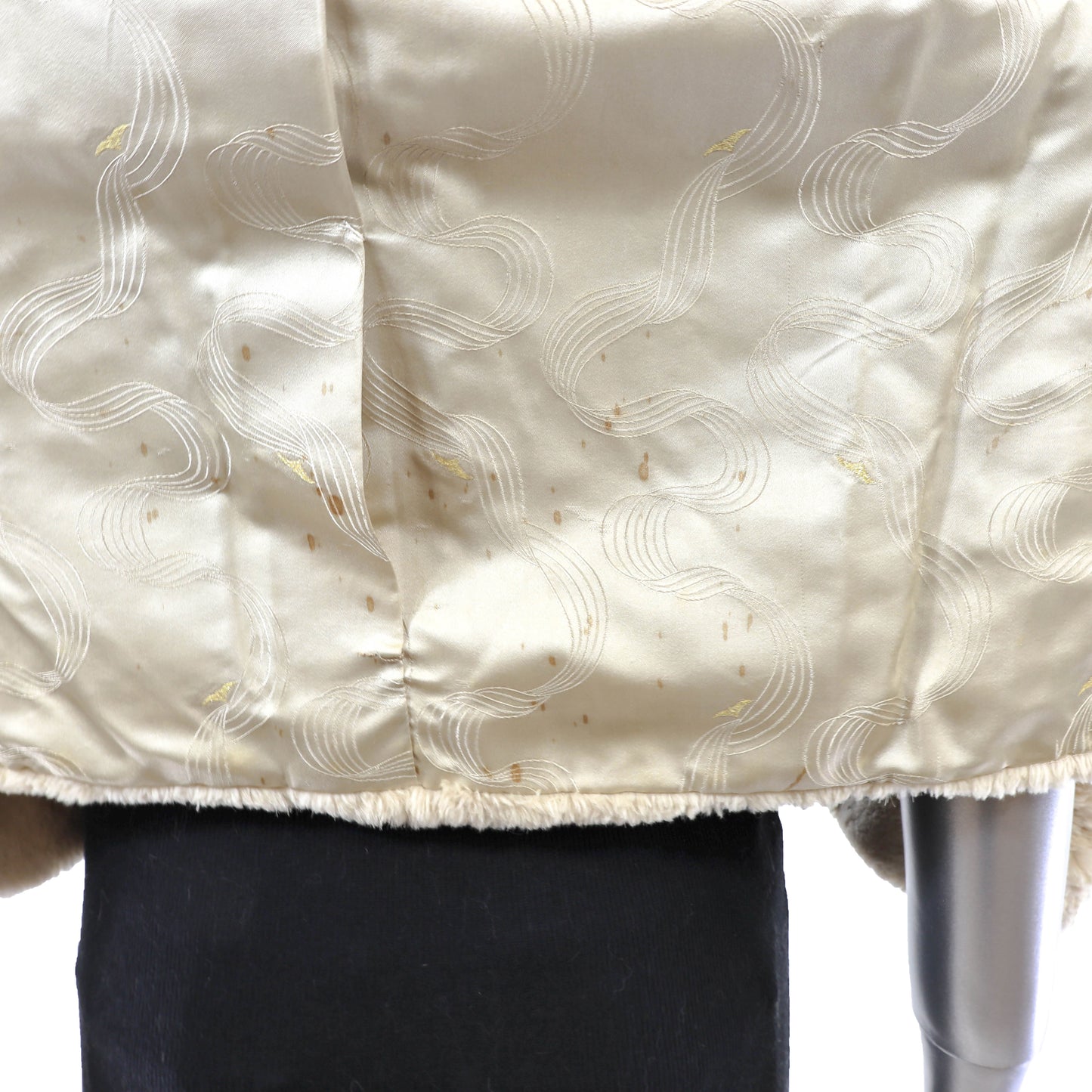 Pastel Sheared Beaver Jacket with Mink Collar- Size S