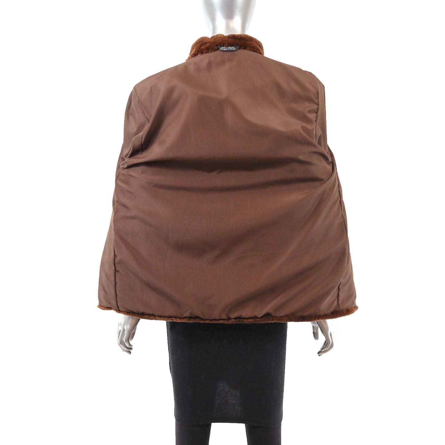 Brown Sheared Beaver Jacket- Size M