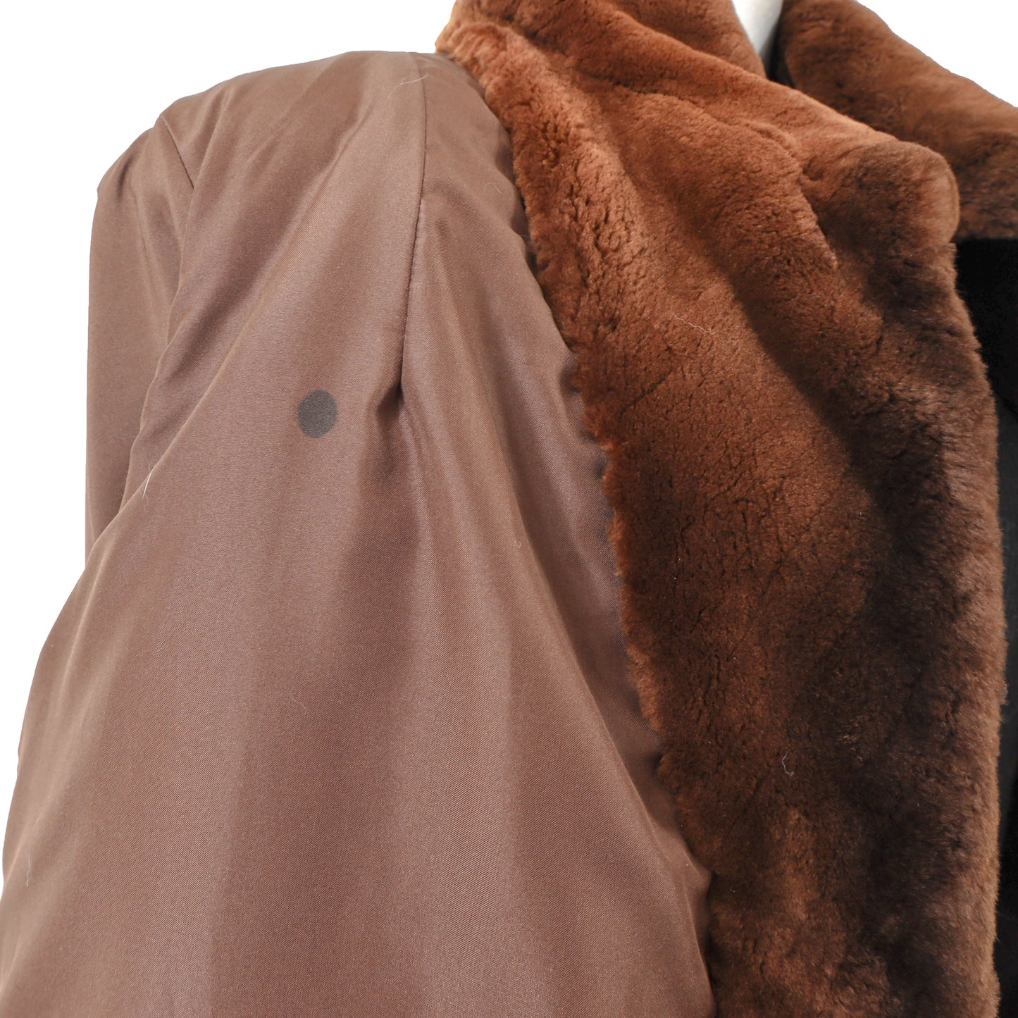 Brown Sheared Beaver Jacket- Size M