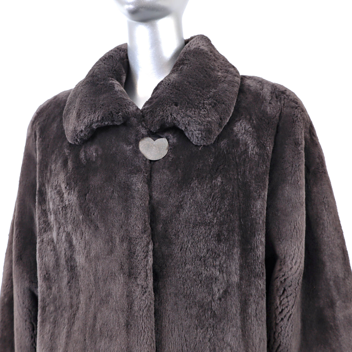 Brown Sheared Beaver Jacket- Size M