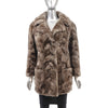 Section Sheared Beaver Jacket- Size S