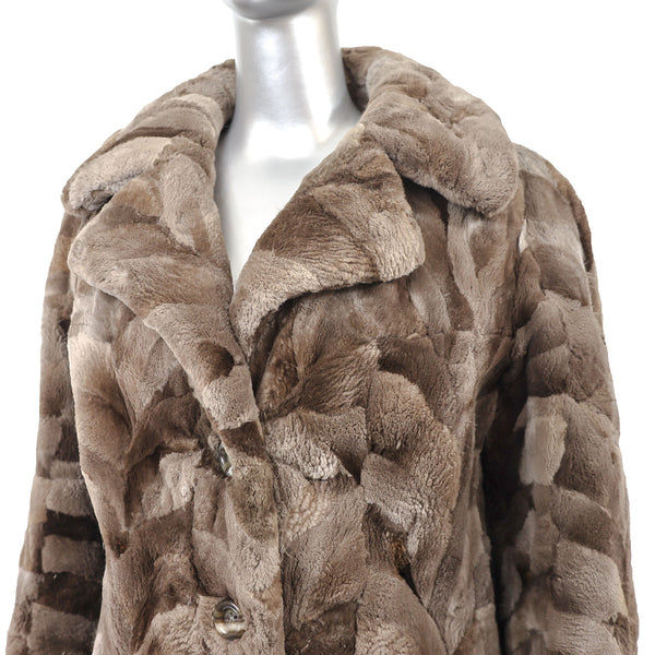 Section Sheared Beaver Jacket- Size S