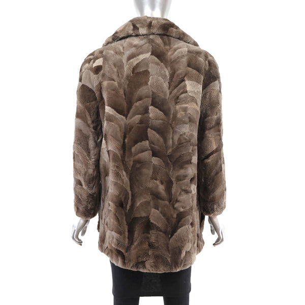 Section Sheared Beaver Jacket- Size S