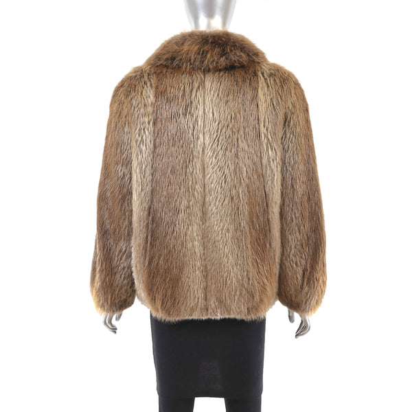 Blonde Beaver Jacket- Size S