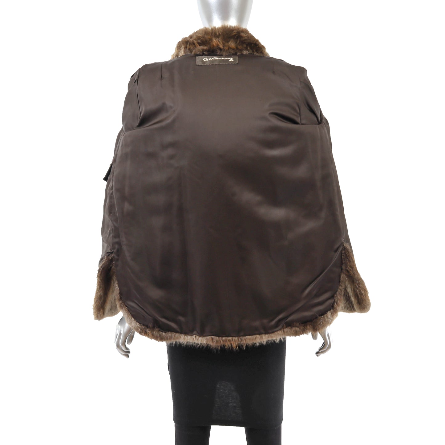 Beaver Jacket with Detachable Hood- Size M
