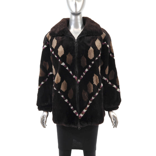 Sheared Beaver Jacket- Size L