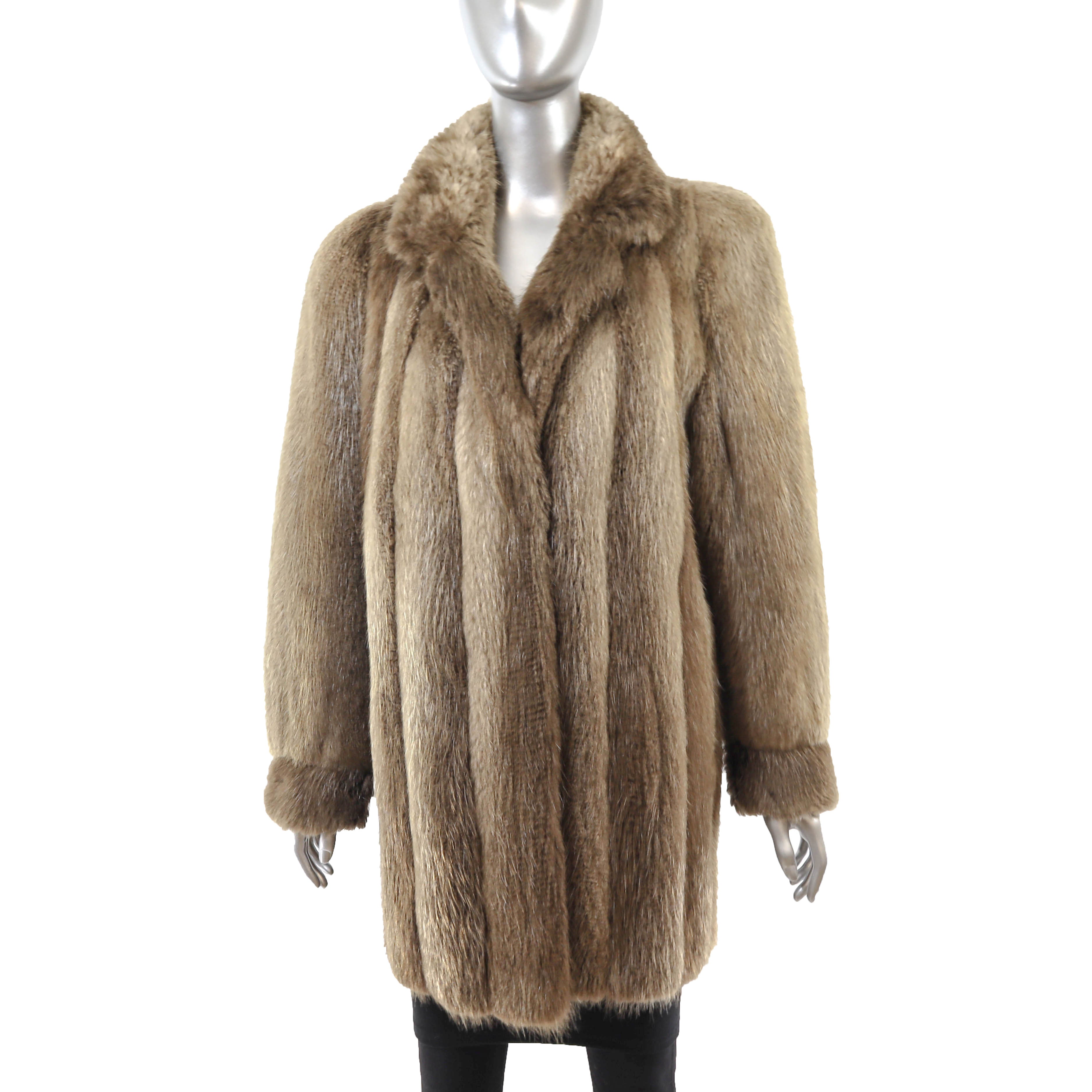ジャケット・アウター L'Appartement Beaver Short Coat Full-Skin Sheared Beaver Jacket – Alaska Fur Gallery, Inc.