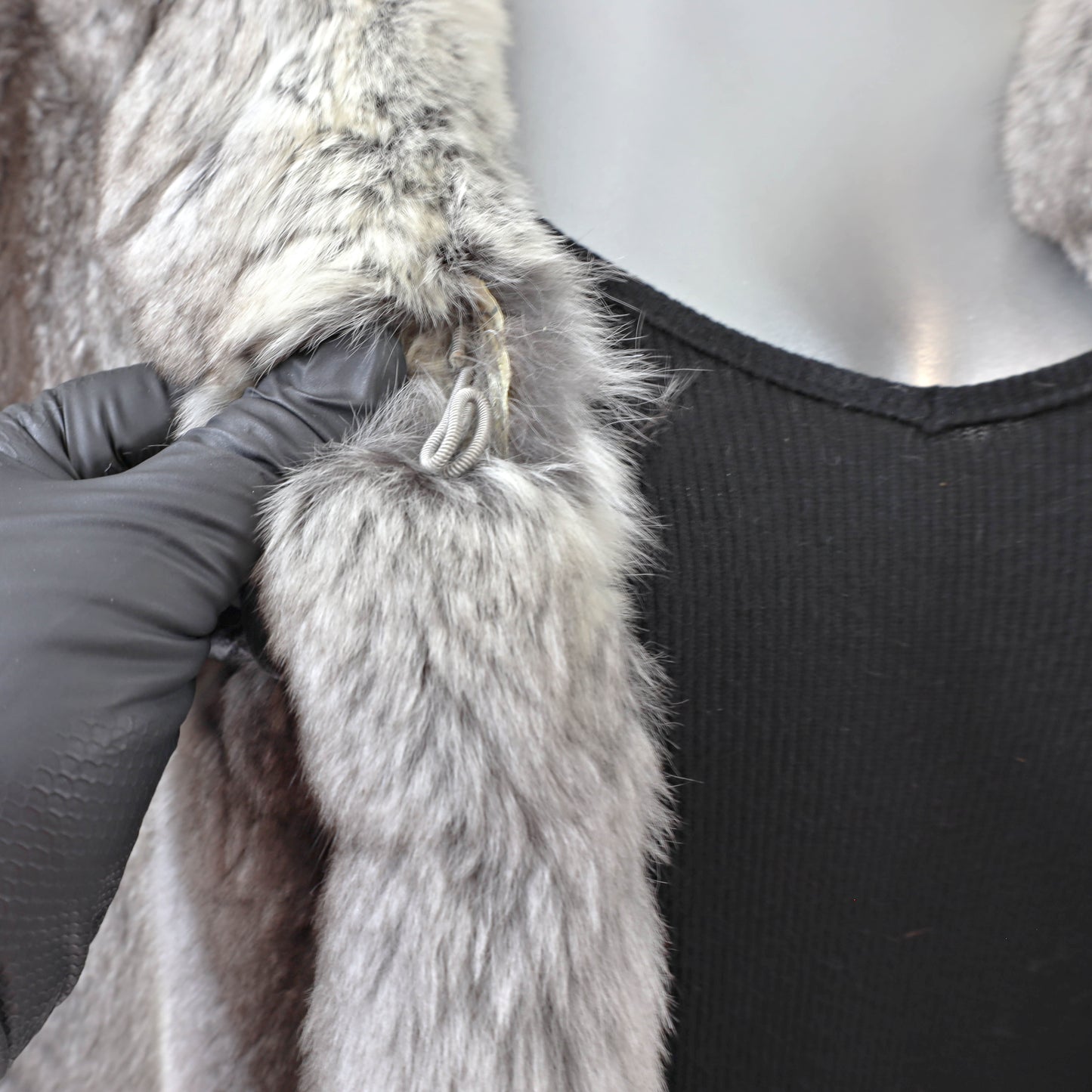 Chinchilla Stole- Size S