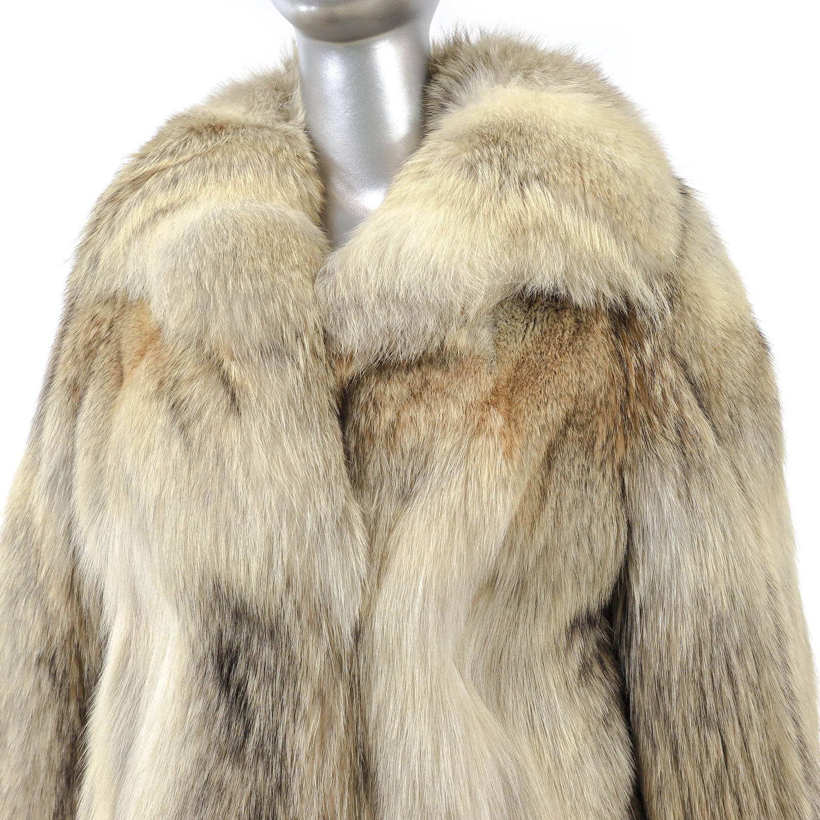 Gianfranco Ferre Fourrures Cognac Hooded Mink 3/4 Coat- Size L-XL