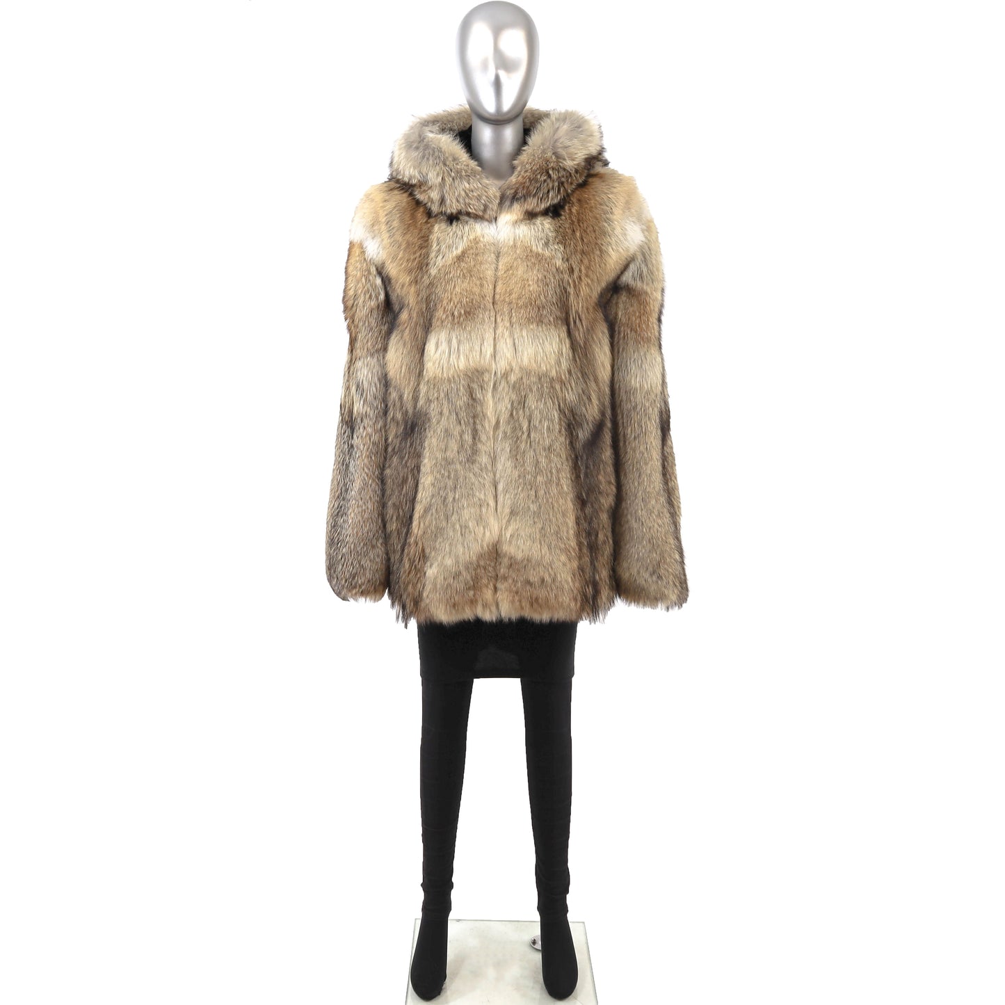 Men's Hooded Coyote Jacket- Size XL