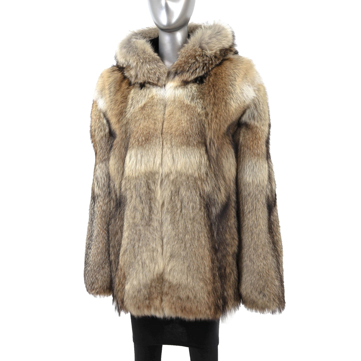 Men's Hooded Coyote Jacket- Size XL