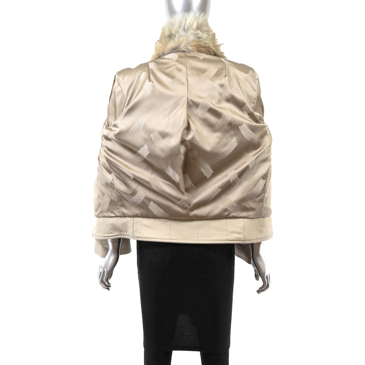 Coyote and Leather Jacket- Size S