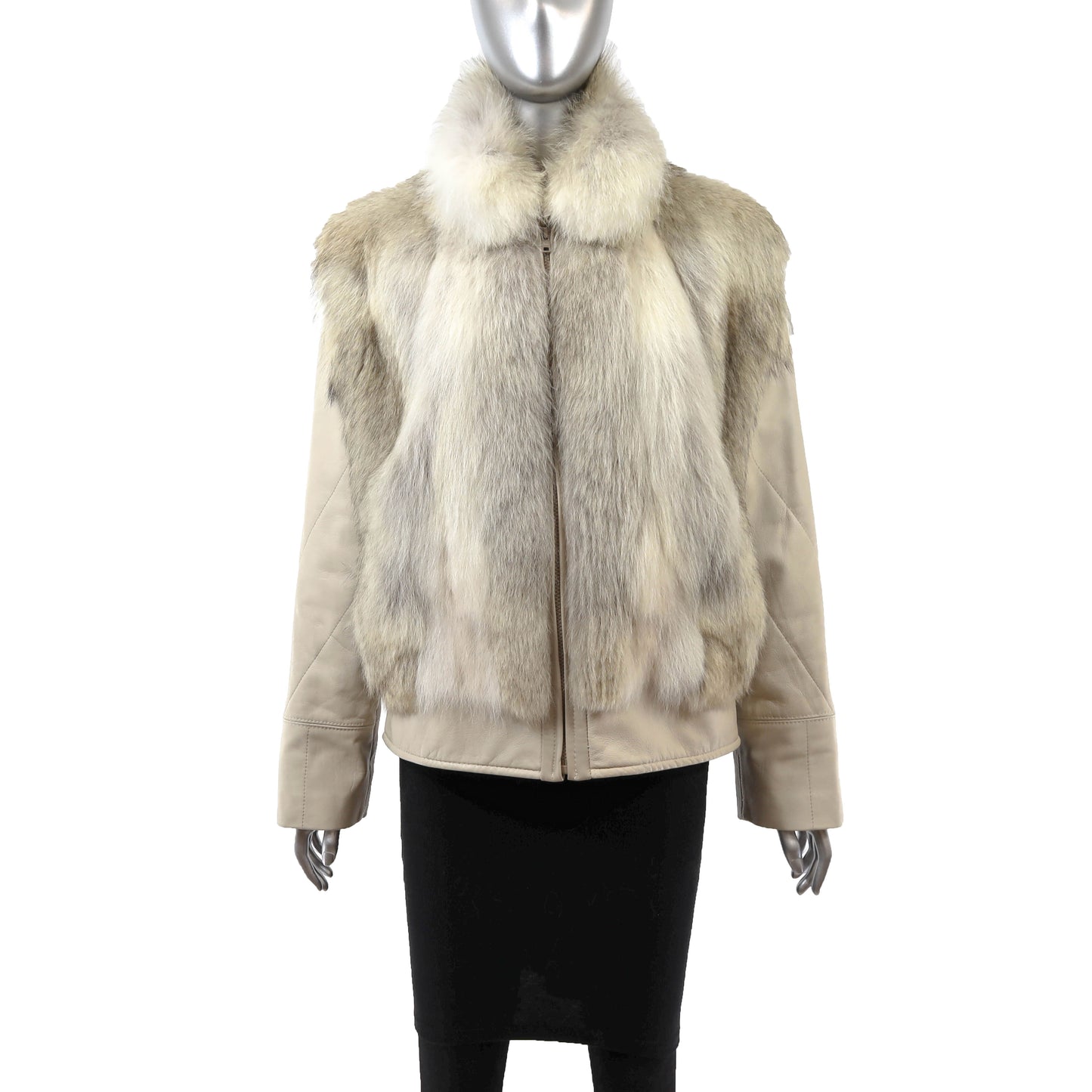 Coyote and Leather Jacket- Size S